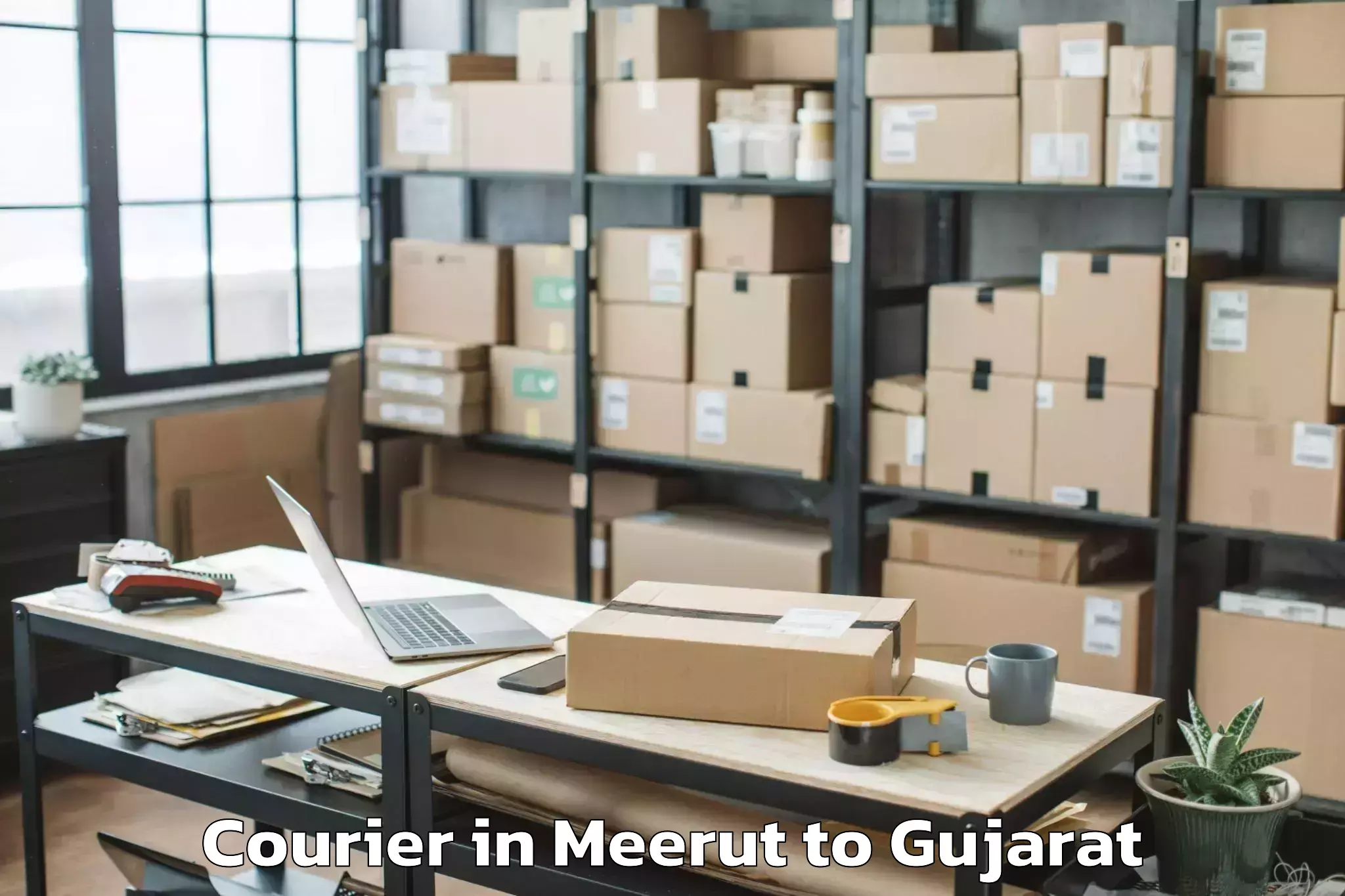 Trusted Meerut to Rudra Mata Airport Bhj Courier